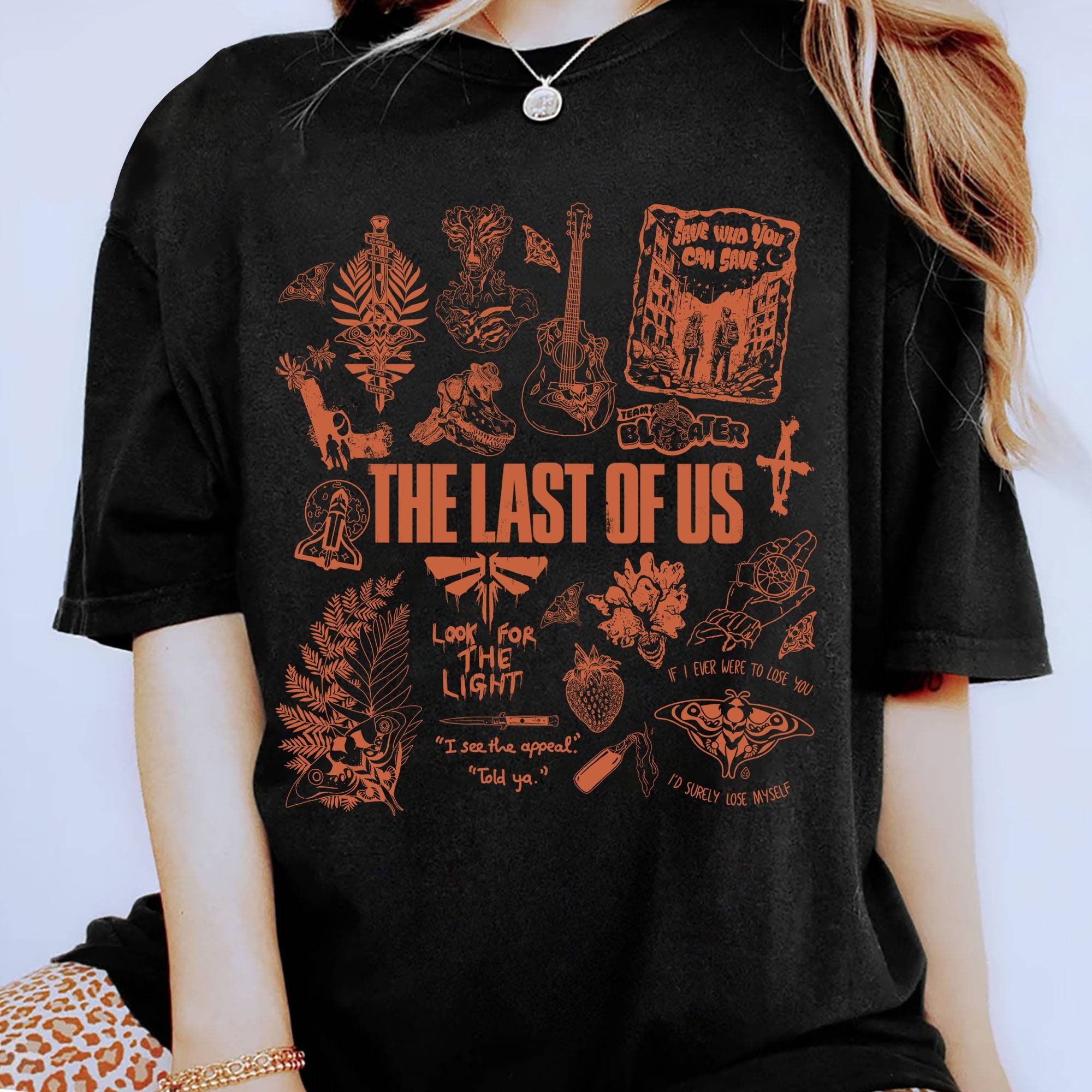 The Last of Us Part II Ellie Fan art T-shirt, the last of us, tshirt, black  Hair, hand png