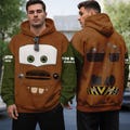 Tow Mater Cars Costume 3D All Over Print Hoodie, Disneyland Tow Truck Cosplay, Halloween Hoodie, Halloween Cosplay, Magic Kingdom product logo