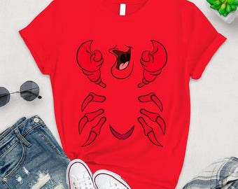 Sebastian The Little Mermaid Shirt, The Little Mermaid Sebastian Costume Tee, Princess Sebastian Halloween Costume T-Shirt