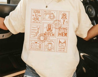 Scarlet Witch Stamp Doodle Art Shirt | Scarlet Witch Wanda Maximoff Shirt | Wandavision Shirt | Multiverse Madness Shirt