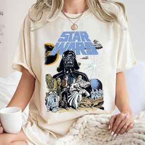 Vintage Starwars Darth Vader Anakin Skywalker Shirt, Starwars Original Trilogy Shirt, Starwars A New Hope Shirt Disneyland Shirt