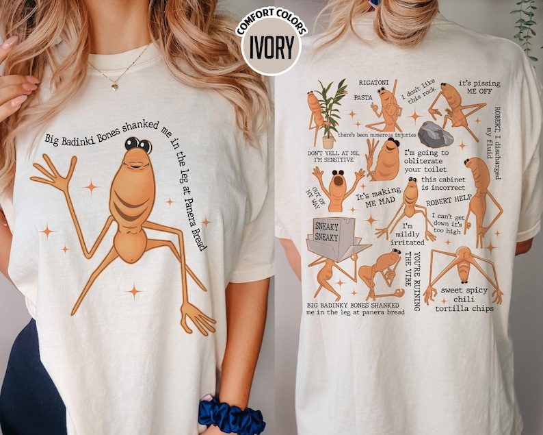 2-sided Marcus The Worm Shirt, Robert Help Marcus The Worm Ugly Sweatshirt, Marcus The Worm Meme Shirt, Funny Meme Hoodie, Brain Rot Tee image 1