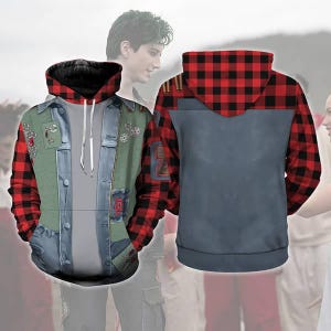 Disneyland Zed Necrodopolis 3D Hoodie T-Shirt, Zombies 4 Sweatshirt, Zombies Costume T-Shirt, Zombies Zed Cosplay Costume Tee