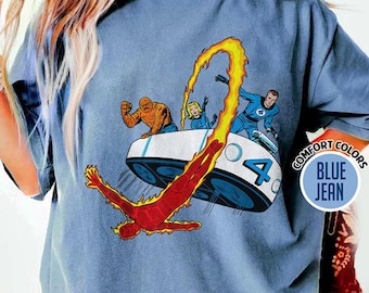 MCU Fantastic Four Superhero Shirt, Mcu Studio Superhero T-shirt, Reed Richards Sweater, Disneyland Fantastic Four Sweatshirt