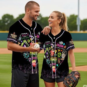 DisneyChannel The Rise Of Red Characters Baseball Jersey,Descendants Zombies World Tour,Descendants Music Concert Festival Baseball Shirt