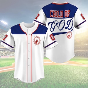 Child Of God Baseball Jersey, Christian Faith Jersey, Bible Verse Jersey, Christian Apparel, Religious Women Gift