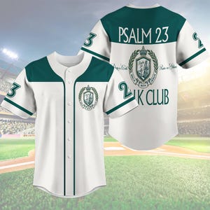 Psalm 23 Baseball Jersey, Christian Faith Jersey, Bible Verse Jersey, Christian Apparel, Religious Women Gift