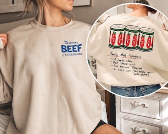 Two-sided The Bear TV Series Tshirt The Original Beef of Chicagoland Shirt Jeremy Allen Shirt