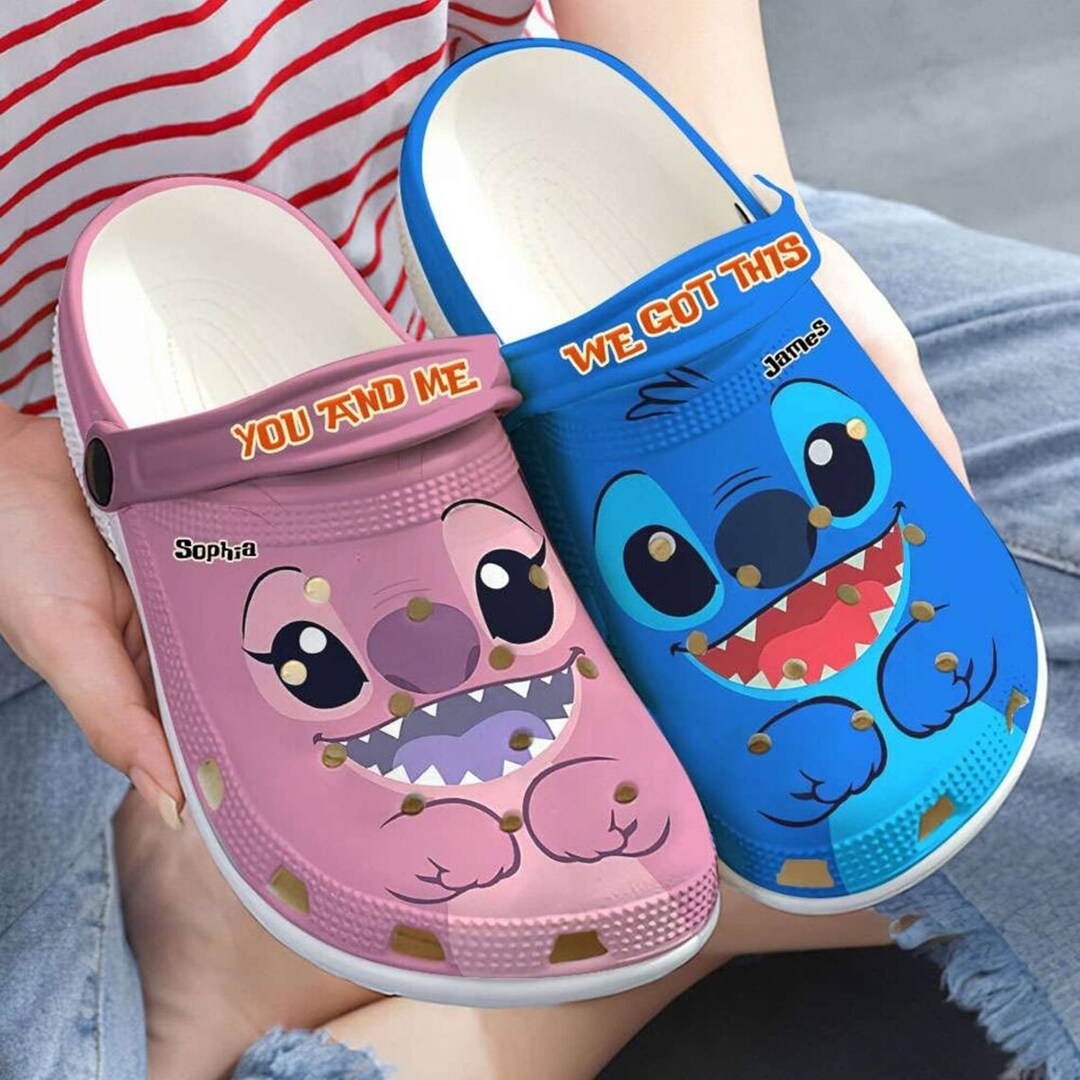 Custom Stitch and Angel Shoes Stitch You and Me We Got This Sandal ...