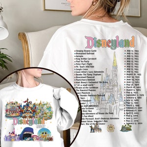 Two-sided Retro Disneyland California Resort Shirt | Mickey And Friends Theme Park Shirt | Disneyland Trip Outfits zdjęcie 1
