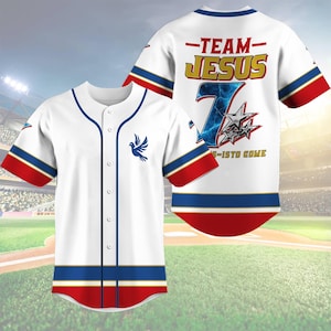 Team Jesus Baseball Jersey, Christian Faith Jersey, Bible Verse Jersey, Christian Apparel, Religious Women Gift