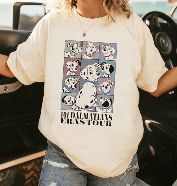 Boy's One Hundred and One Dalmatians Dog Family In Squares T-Shirt - Royal  Blue - Large