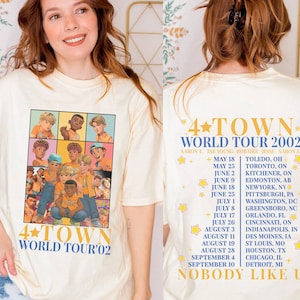 Two-sided Turning Red 4 Town 2003 Tour Shirt | Turning Red Pixar Shirt | Meilin Lee Turning Red Shirt | 4Town Magic Kingdom Shirt