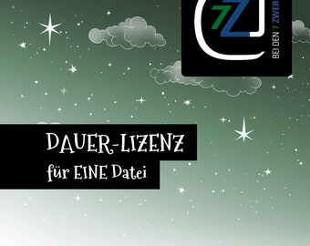 Dauer-Lizenz zur kommerziellen Nutzung EINER Datei von „Bei den 7 Zwergen“, Gewerbelizenz, Kerzendatei, Plotterdatei