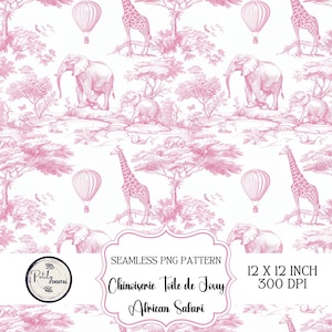 Chinoiseries Toile de Jouy, fond transparent pour chambre d'enfant, téléchargement numérique, clipart pour papiers, tissus, POD et plus encore Téléchargement instantané, png
