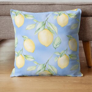 Pastel watercolor seamless pattern featuring Sicilian lemons, Amalfi Coast–inspired stripes, Santorini-style Mediterranean tiles, and delicate fruit motifs. Soft, airy colors with a hand-painted look evoke a romantic Mediterranean summer aesthetic