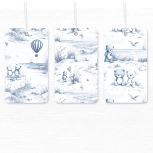 Modern toile seamless nursery pattern featuring a whimsical beach scene with teddy bears ideal for baby nursery and summer themed projects