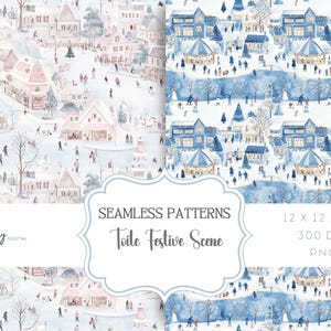 Modèle sans couture de toile de Noël, motif répétitif, téléchargement numérique instantané, clipart, png