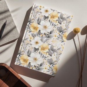 Country garden floral seamless patterns yellow themed