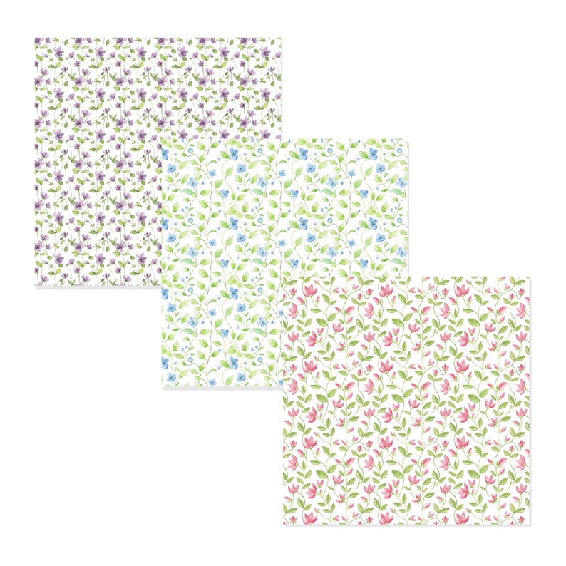 Ditsy Simple Pattern Seamless Simple Ditsy Floral Pattern, Digital Download, Clipart for ...