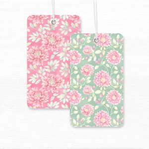 Whimsical and vibrant seamless floral pattern with bright spring chrysanthemum flowers creating a seamless and lively design in stunning pink and green