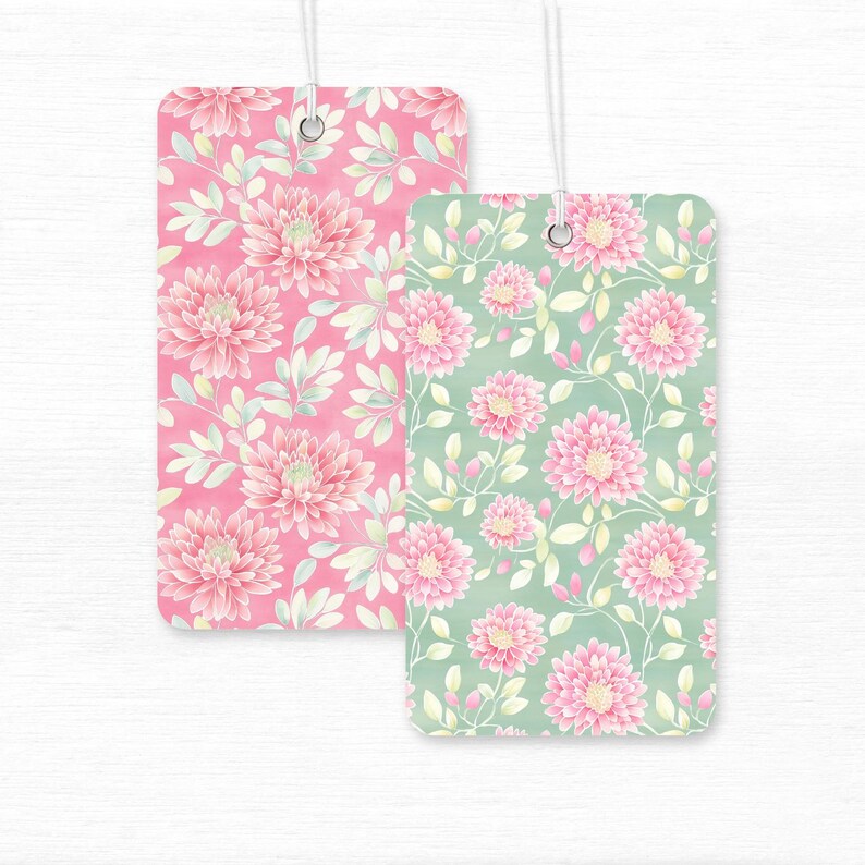 Whimsical and vibrant seamless floral pattern with bright spring chrysanthemum flowers creating a seamless and lively design in stunning pink and green