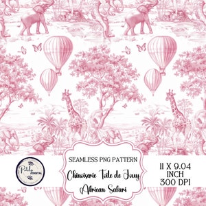 Chinoiseries Toile de Jouy, fond transparent pour chambre d'enfant, téléchargement numérique, clipart pour papiers, tissus, POD et plus encore Téléchargement instantané, png