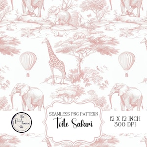 Chinoiserie toile de jouy, naadloze kinderkamerachtergrond, digitale download, clipart voor papier, stoffen, POD en meer Instant Download, png