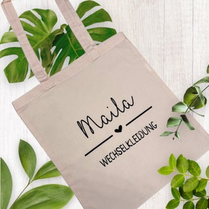 Cloth bag | Change of clothes | Jute bag | Personalized on request with e.g. name carrying bag handle bag shopping zero waste