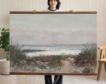 coastal wall art - beach wall art - landscape wall art - tapestry wall hanging - large wall tapestry - canvas wall art