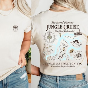 Double Sided Jungle Cruise World Famous Since 1955 Comfort Colors Shirt, Magic Kingdom Park Trip, Disneyland Family Vacation, Birthday Gift