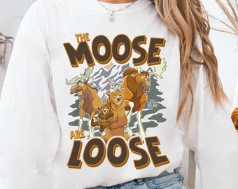 Disney Brother Bear Kenai Koda The Moose Are Loose Alaska T-shirt, Disneyland Brotherhood Sibling Matching Family Trip Shirt Disneyworld Tee