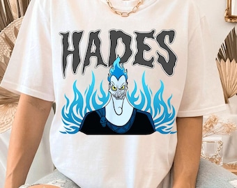 Camiseta de los Villanos de Disney Hades con Llamas Jumbo, Camiseta de Hércules de Disney, Viaje Familiar a Disneyland, Magic Kingdom, Camiseta de WDW