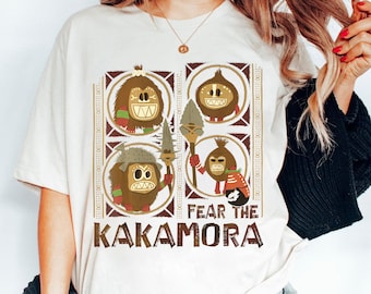 Kakamora Moana Fear The Kakamora Tiki Style Group Portrait Comfort Colors Camisa, Camiseta retro de Disney, Trajes de Disney World, Viaje a Disneyland