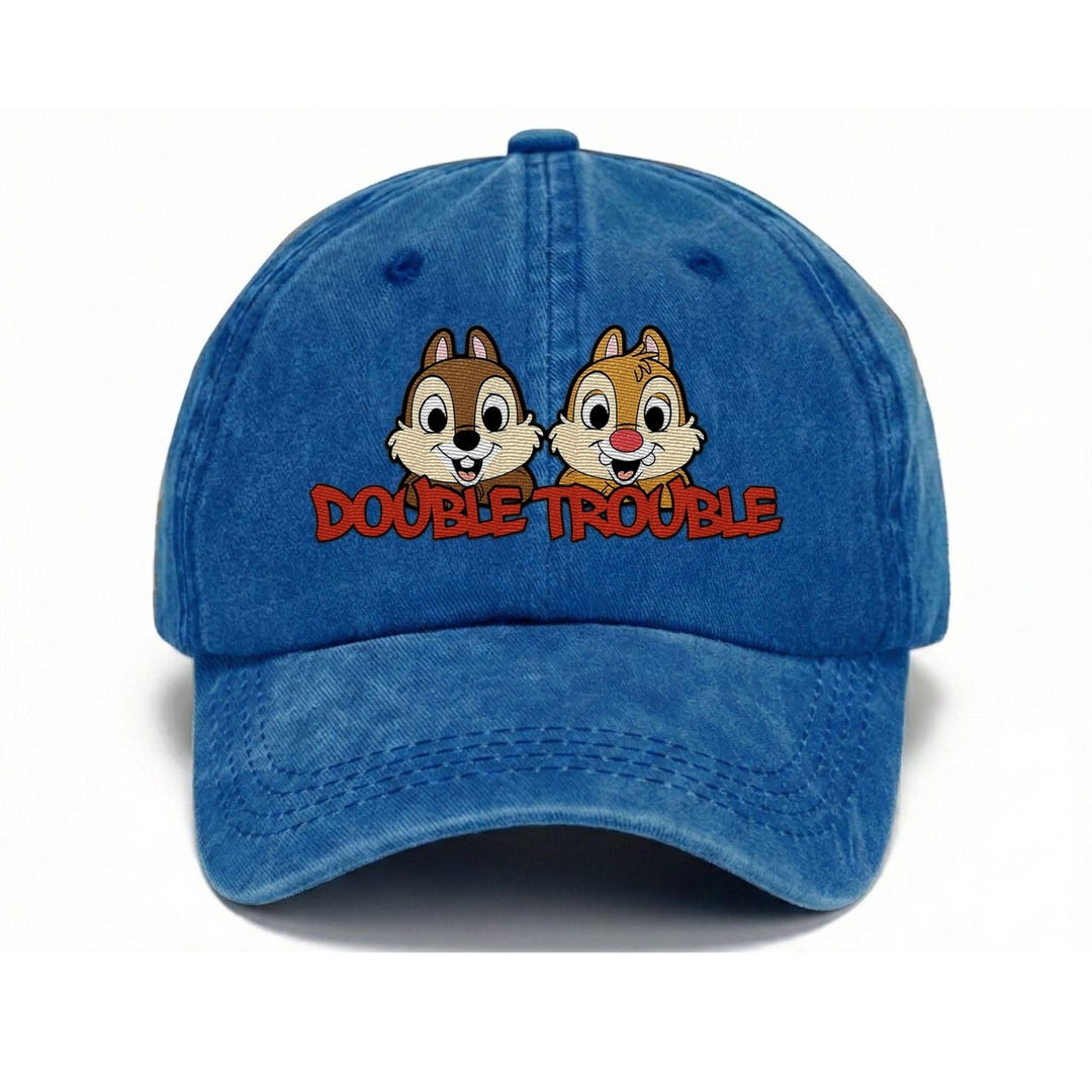 Chip N Dale Double Trouble Vintage Embroidered Hat, Disney Chipmunk ...