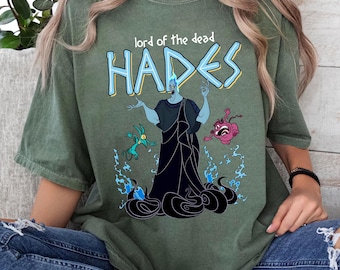 Lord Of The Dead Hades Pain And Panic Comfort Colors Shirt, Disney Hercules Villains T-shirt, Disneyland Trip Outfit, Magic Kingdom Park Tee