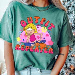 Retro Disney Channel Lizzie Mcguire Outfit Repeater Comfort Colors Shirt, Funny Lizzie Mcguire Floral Disney Tshirt, Disneyland Trip Outfits image 5