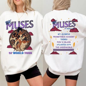Two Sided The Muses World Tour Comfort Colors Shirt, Disney Hercules T-shirt, Hercules The Muses Tee, Disneyland Girls Trip Matching Outfits