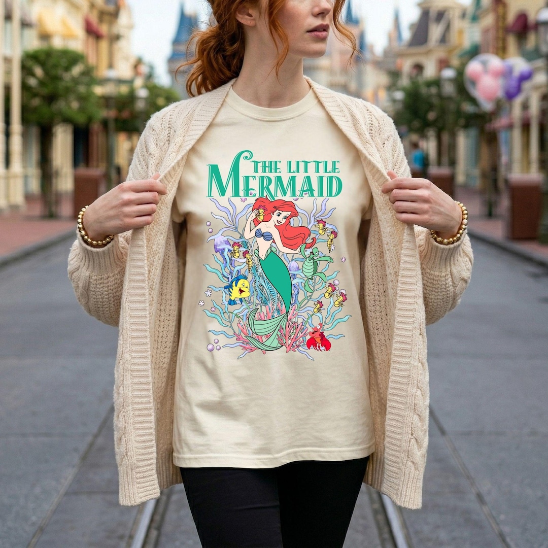 ディズニープリンセス アリエルTシャツ、アンダーザシー リトル