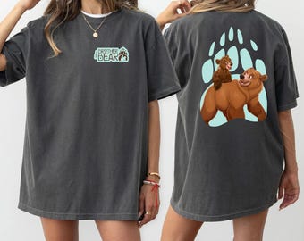 Double Sided Brother Bear Kenai Koda T-shirt, Disney Brotherhood Shirt, Brother Matching Outfits, Disneyland Family Vacation, Birthday Gift