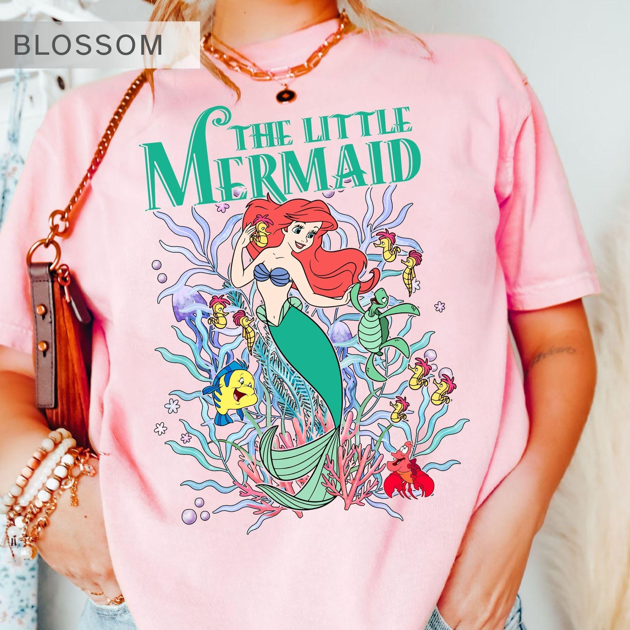 ディズニープリンセス アリエルTシャツ、アンダーザシー リトル