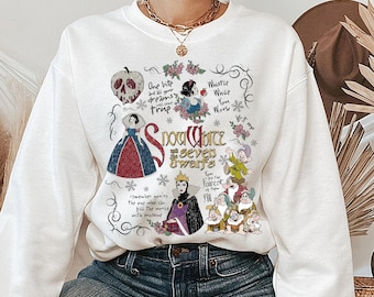 Snow White And Seven Dwarfs Comfort Colors Shirt, Disney Villains Evil Queen Fairest Of Them All, Magic Kingdom Shirt Disneyland Family Trip