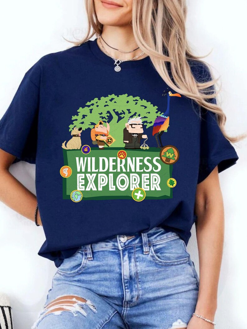 Carl Russell Kevin Dug Wilderness Explorer Scout Badges Comfort Colors