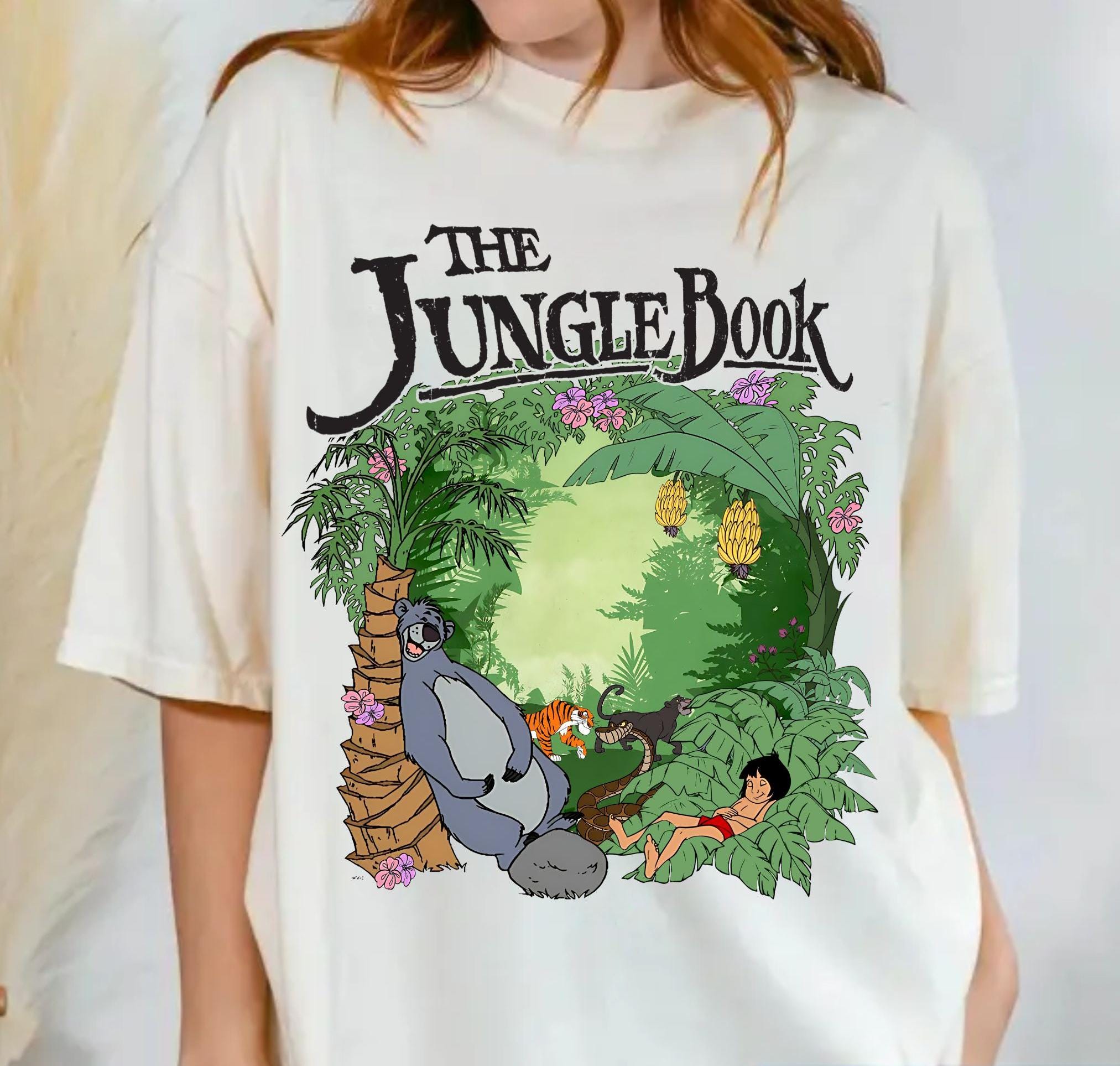 Vintage Disney the Jungle Book Shirt, Mowgli Baloo Bagheera Shere 