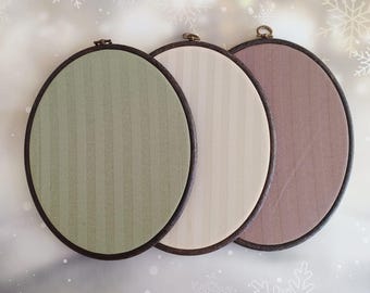 Oval Enamel Pin Display Board: Micro Saten Fabric Pin Organizer