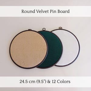 Velvet Enamel Pin Display Hoop: Round Collector Pin Board