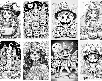 Halloween Coloring Pages: 30 Printable Designs (PDF)