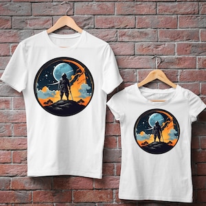 Ninja T-shirt Design, Digital file, instant download, 300 DPI PNG file