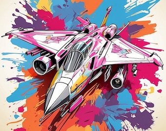 fighter jet svg, fighter jet png, Tshirt Design, gaming, street art, graffiti, digital, transparent background, instant download, wall art