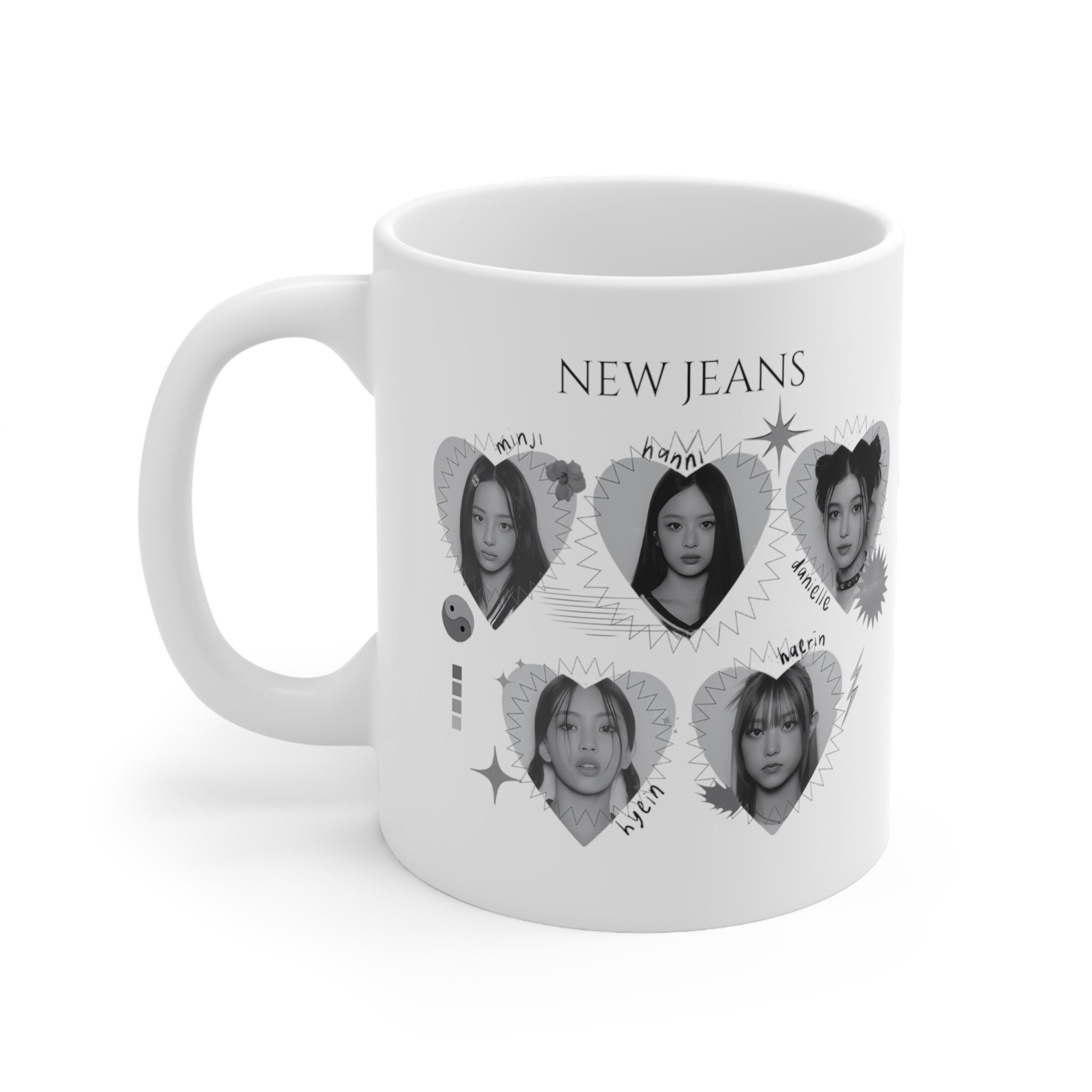Newjeans Kpop Mug New Jeans Minji Hanni Danielle Haerin Hyein 